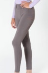 Spark Horse Riding Tights Grey Left Front Close Performa Ride