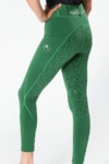 Winter Disrupt Horse Riding Tights Green Left Back Performa Ride